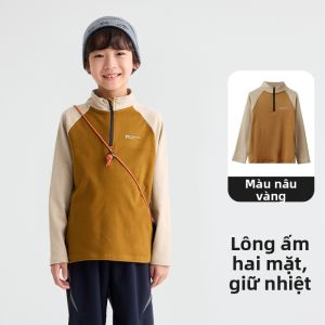 Purrfect diary | Áo Hoodie Dài Tay Cổ Đứng Phong Cách Thư Giãn Cho Bé Trai