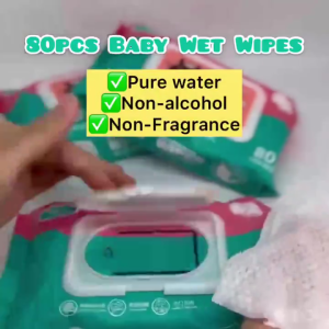 20 pack Organic Baby Wipes 80 sheet wipes and tissue 99% Water Hypoallergenic (Non-Alcohol-wipes)