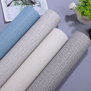 Wall Sticker Self Adhesive Waterproof Pure Color Thickened Nordic Style Bedroom Decorative Wallpaper for Dormitory