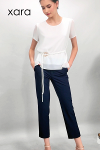 XARA Eliana Belted Blouse