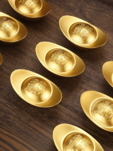 BINYUE | Solid Gold Plated Brass Wealth Attracting Ornaments