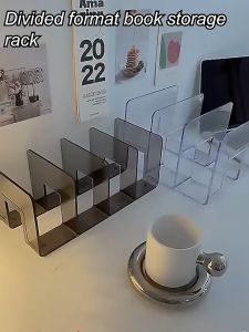 AKIRO HOME Desktop Book Rack 32CM Book Storage Divider Partition Books Stand Bookend Organizer Rak Buku 书架