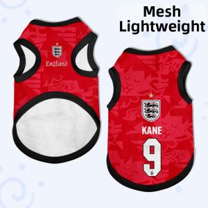 LEXI | Football Fan Pets England Jersey Anti-shedding for Dogs Cats