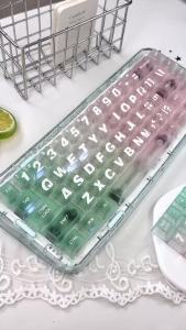 zuoya | 119 key original factory height fog transparent keycap compatible with mechanical/magnetic axis keyboard keycaps 61 67 81 87 98