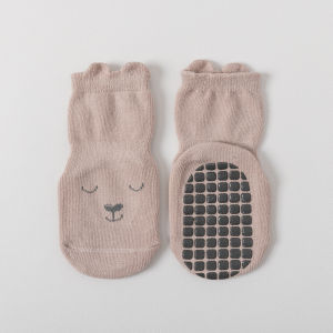 Baby Floor Socks Glue Dispensing Non-Slip Cold-Proof Baby Socks Spring and Autumn Pure Cotton Children Indoor Toddler Children Tube Socks