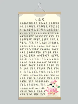 Sutra Decorative Cloth Painting for Foyer Ambience