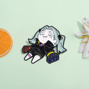 Cyberpunk Game Enamel Pin Rebecca Sleep Cartoon Anime Punk Collect Brooch Lapel Backpack Badge Party Jewelry Gift For Friends