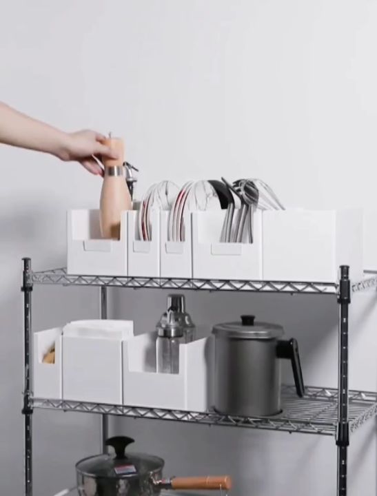 Storage Box Muji Style Kitchen Cabinet Bathroom Book Cosmetic Organizer ...