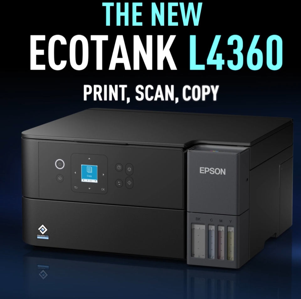Epson EcoTank L4360 A4 Wi-Fi Duplex All-in-One Ink Tank Printer