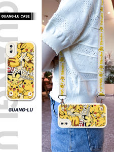 Pokemon Full Screen Pikachu X Phone Case Womens New Fashion Shoulder Strap Crossbody Lens Protection High End Silicone