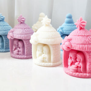 Khuôn Silicon Làm Nến Thơm Hình Chúa Hài Đồng Dùng Làm Đồ Thủ Công Tự Làm Trang Trí Nhà Cửa Hình Người 102MM
