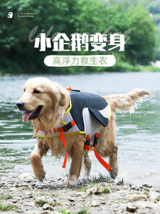 Dog Life Jacket Summer Pet Clothes for Corgi Labrador Swimming Gold Retriever Summer Flotation Coat Swim Ring Pet Supplies