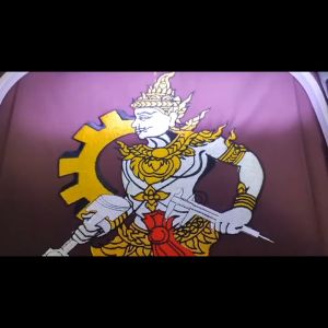 (พร้อมส่ง)#เสื้อช็อปปักลายพระวิษณุกรรม เทคนิคยานยนต์ 5สี