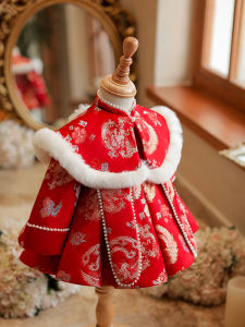 ชุดเด็กผู้หญิงสีแดง ชุดเจ้าหญิง ชุดกี่เพ้าจีน ชุดเด็กผู้หญิง ชุดเด็กวันเกิด ชุดเด็กฤดูหนาว ชุดเด็กวันตรุษจีน ชุดเด็กผู้หญิง