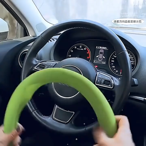 SEAMETAL Universal Silicone Car Steering Wheel Anti-slip Cover Wheel Sleeve Protector Suitable for Steering Wheel in size 33-40cm