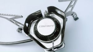 CONFINITY 3500W Ultralight Camping Portable Gas Butane Stove Windproof Windshield with Storage Case for Outdoor Backpacking Hiking