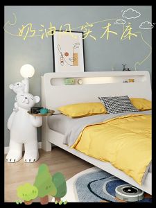 เตียงไม้ เตียงไม้เนื้อแข็ง ขนาดที่มี: 4/5/6 ฟุต ไม้เนื้อแข็ง 100% Bed with drawers ไม้เนื้อแข็งคุณภาพสูง Bedroom sets สามารถใช้งานได้นาน 30 ปี