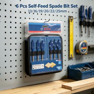 Bosch | BOSCH 2608900333 Expert Self Cut Speed Flat Spade Thread Drill Bit Set 13-25mm 6pcs 152MM Drill Hole Bits For Woodworking