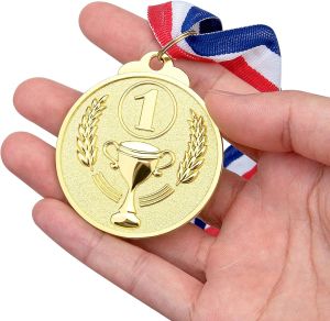Zinc Alloy Award Medals Gold Silver Bronze Prizes Award Soccer Football Medals For Championship Cheerleading Sports Competition