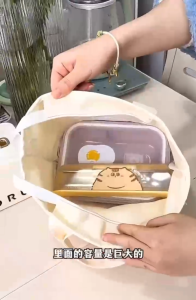 Lunch bag lunch bag bag handbag cute student lunch bag bunny strawberry bear pattern cute bag versatile fashion handbag