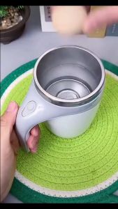 400ML USB Rechargeable Stainless Steel Automatic Mixing Cup Suitable For Stirring Coffee Honey Milk Powder And More