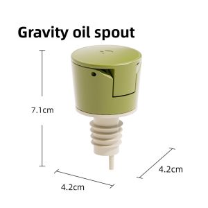 FEIRAN | Auto-Opening & Closing Lid Gravity Pour Spout Oil Bottle Cap No Drip Flow