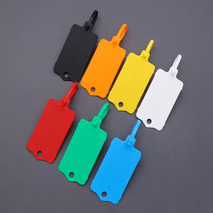 50/100Pcs Reusable Plastic Tags Hang Tag Waterproof Label Seal Cable Tie Color Classification Mark Sign Shoes Clothes Hang Label
