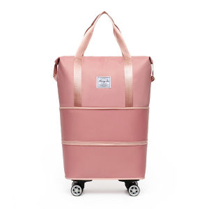 Túi Du Lịch Thể Thao Hai Lớp Có Bánh Xe Đa Năng Dung Tích Lớn Túi Đựng Đồ Riêng Biệt Ẩm Ướt Và Khô Túi Du Lịch Học Sinh Túi Du Lịch Công Tác