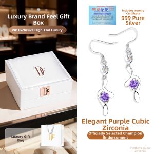 East Beauty | New Elegant Unique Purple Earring