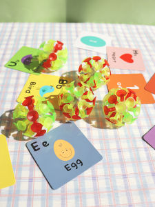 Glowing Suction Cup Ball Toy Childrens Fun Throwing Game Educational Teaching Aids for Kindergarten Whiteboard Sticky Ball