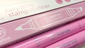 MINIPINK Fairy Wing Stamp Eyeliner Instan Alis Hitam Waterproof Tahan Lama - MP018