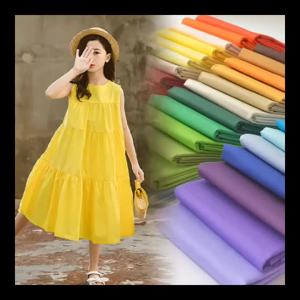 Vải Cotton Poplin 140x50cm Đã Xử Lý Co Rút Mềm Mại Thoáng Khí Màu Trơn Dùng May Đồ Bộ Liền Thân Cho Bé May Chăn May Vá Không Phân Biệt Giới Tính.