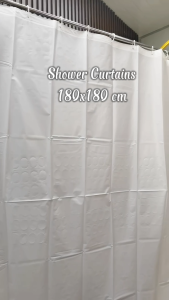 PEVA Shower Curtains Black White Pink Blue Gray Yellow Transparent Privacy Bathroom 1pcs Solid color shower curtain PEVA thickened waterproof bathroom non perforated partition curtain bathroom privacy shower curtain