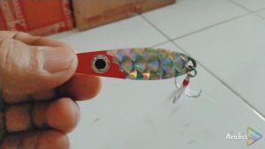 Spoon Red Head Sisik Ikan Stainless 10gr 13gr 17gr