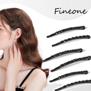 คลิปผมสีดำคริสตัลพลอยเทียมแฟชั่นสำหรับผู้หญิงทันสมัย10ชิ้น/เซ็ตสำหรับเครื่องประดับผมสาวๆ