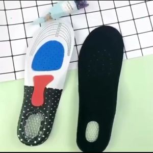 Alas Kaki Insole Olahraga Sport Silicone Shoes Pad Alas Kaki Sepatu Gel Insole Empuk Shock Absorb Anti Bau KJ253