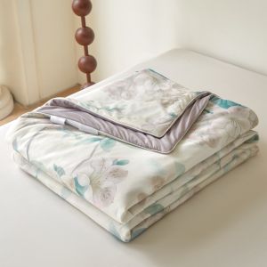 Class a Cool Feeling Ice Silk Air Conditioner Quilt Summer Lightweight Single Person Double Person Washable Polyester Fiber