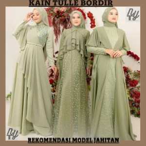 KAIN BRIDESMAID PAKET TULLE BORDIR & KAIN SILK ORIGINAL MAXMARA J