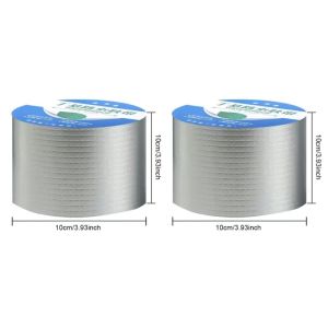 1/2/3Pcs Waterproof Tape Self-adhesive Butyl Sealing Tape Roof Repair Sealed Sealant Aluminum Foil for Pipes Patch Holes Tape