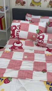 [UC04 草莓熊] 2500TC Lava Luxe With  Comforter 高级版洛克棉七件套