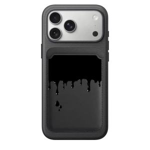 Liquid Dripping Graffiti Pattern Card Holder Magnetic For iPhone 17 Pro Max For Samsung Galaxy S26Ultra For MagSafe Wallet Cover