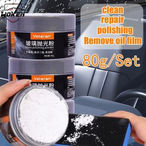 [Woken] Bột đánh bóng kính xe hơi 80g bột ôxít xeri đánh bóng cửa sổ xe hơi màng dầu kính chắn gió vệ sinh làm sạch dụng cụ vệ sinh xe hơi đại lý sửa chữa vết xước đa chức năng