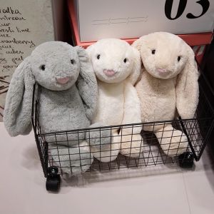 30CM Bunny Doll Toys Cute Bunny Plushie Soft Stuffed Rabbit Gift for Kids Toys Bedroom Decoration