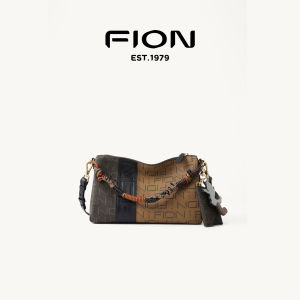 Fion Ladies Pillow Bag New 2025 Summer Vintage Artistic Style Single Shoulder Crossbody Bag Soft Leather Daily Use