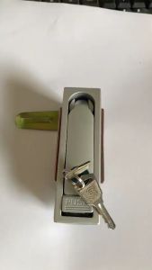 Kunci Panel / Handle Panel MS-712 / MS712 Push Lock Silver Doff 150 x 38mm