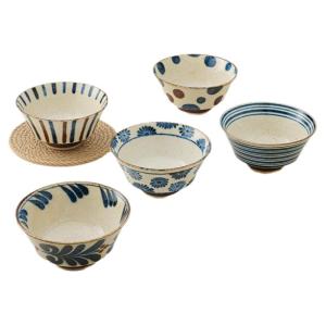 Mino Yaki | Bát Sứ Trắng Xanh Đẹp Dùng Tại Nhà An Toàn Voi Lò Vi Ba