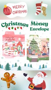 5PCS Money Envelope (Christmas Ampao) PERSONALIZED 30 Witty Designs.