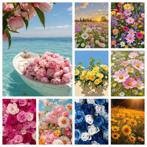 1000 Pieces Jigsaw Puzzle Colorful Flowers Fresh And Elegant Floral Bouquet For Adults Brain Teaser Family Game Gift