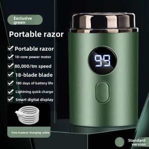 MONLEYTA | Portable Travel Electric Shaver German Precision 2025 New Model Mens Razor No Black Points Left Small Steel Cannon