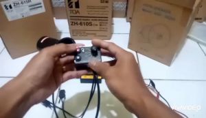 Klakson Sirine Patwal 12 Suara Aux Mic Volume 60 Watt Set Speaker Narae 12 Watt